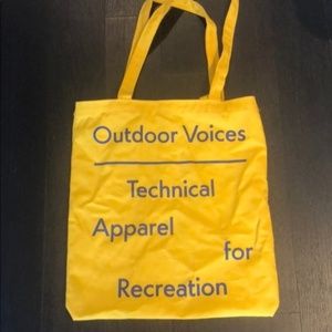 Outdoor Voices Yellow Boston Canvas Tote